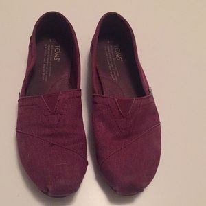 Maroon Women’s Toms Size 6